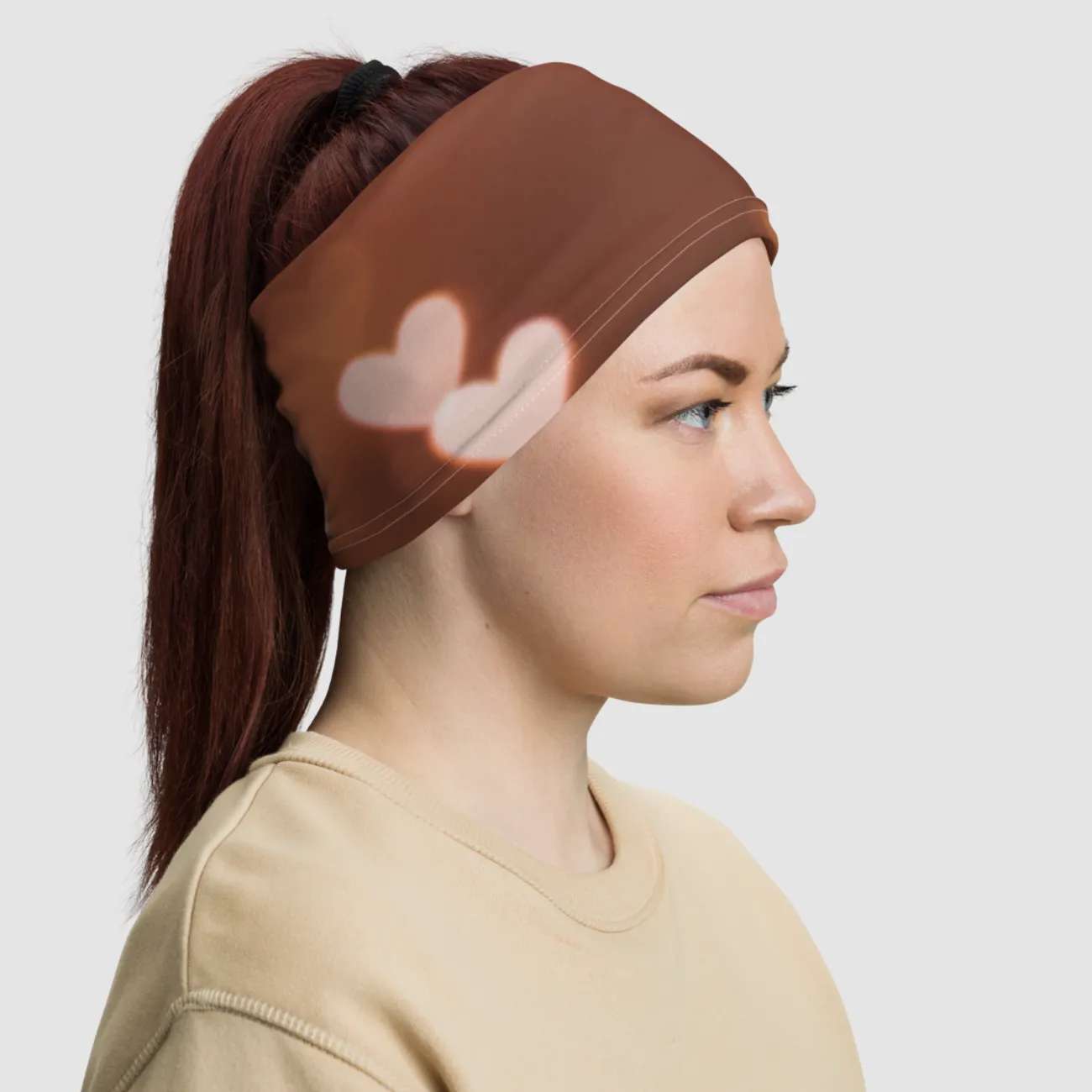 Bright Glowing Hearts | Neck Gaiter Face Mask