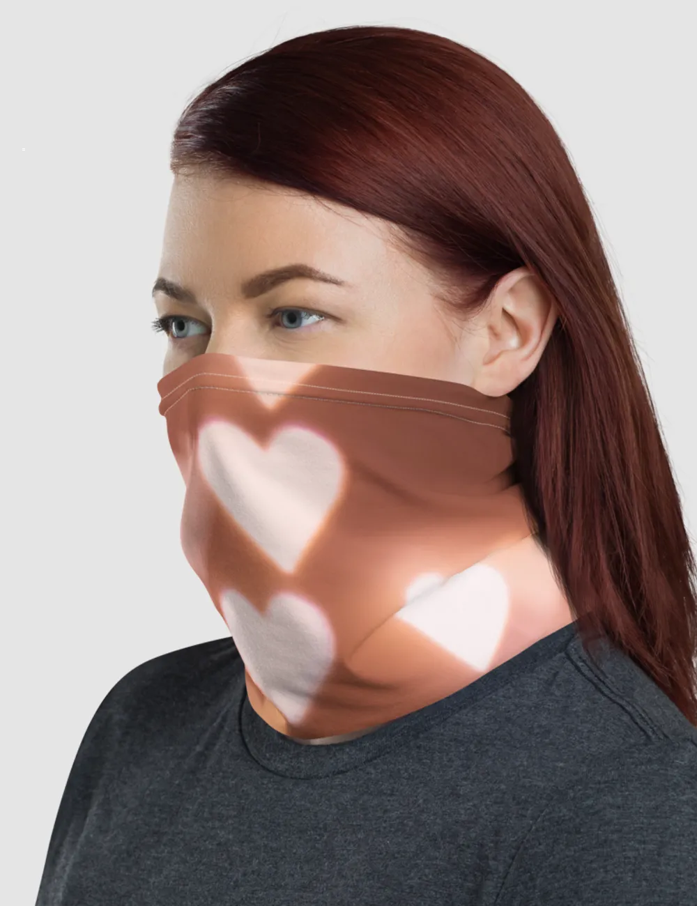 Bright Glowing Hearts | Neck Gaiter Face Mask