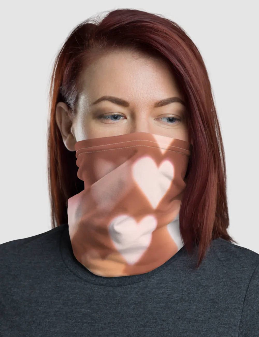 Bright Glowing Hearts | Neck Gaiter Face Mask