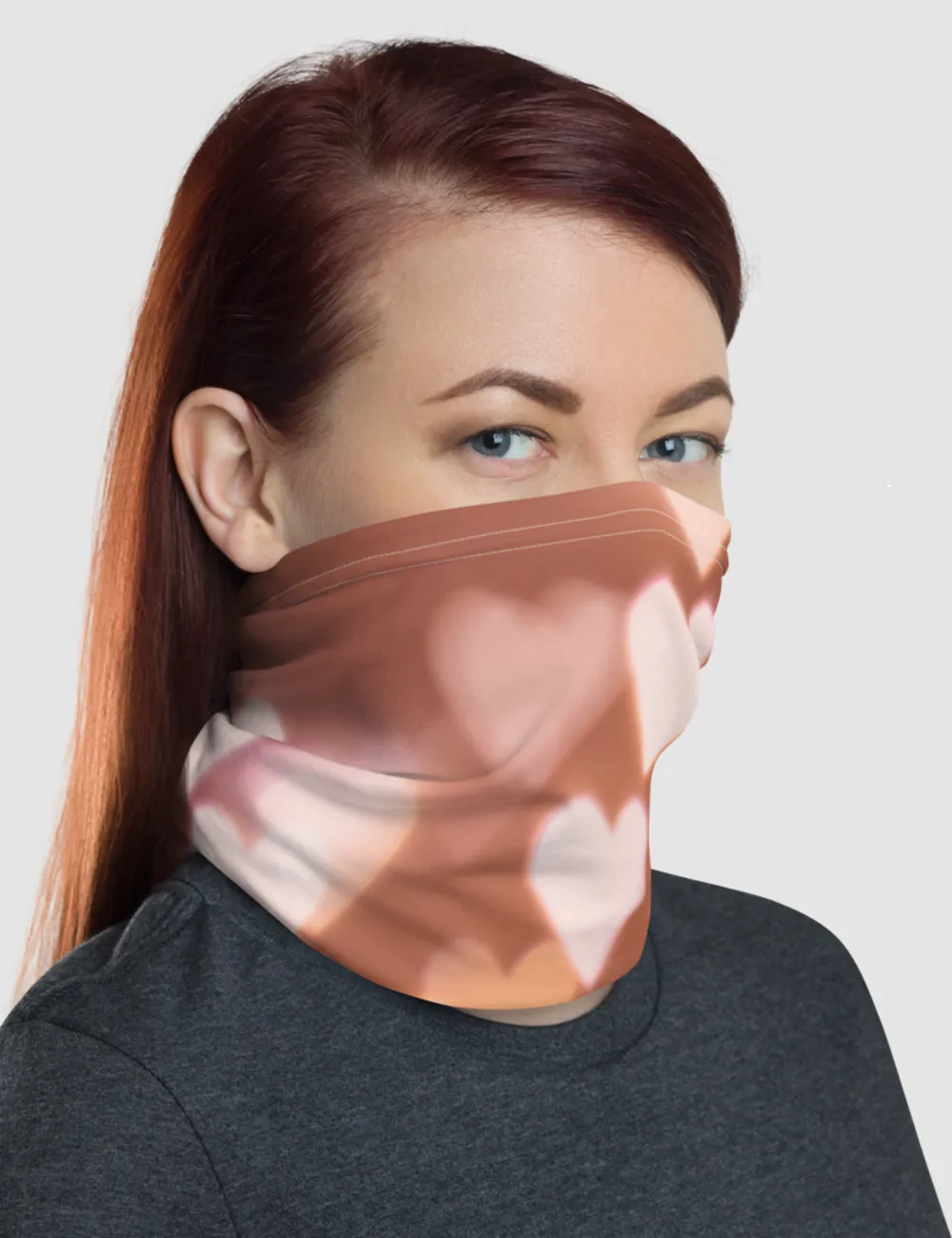 Bright Glowing Hearts | Neck Gaiter Face Mask
