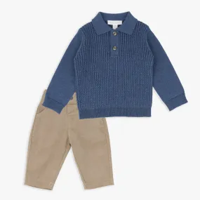 Cable Sweater Top & Pant Set Cable Sweater Top & Pant Set