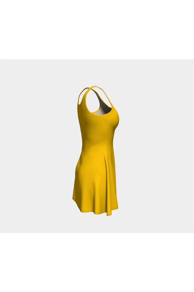 Golden Yellow Flare Dress