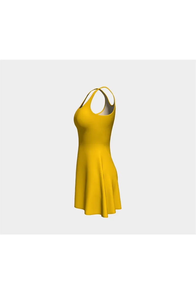 Golden Yellow Flare Dress