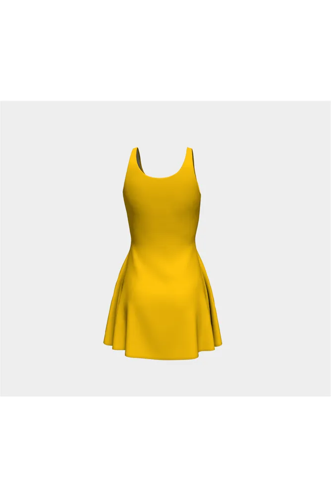 Golden Yellow Flare Dress