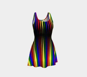 Longitudes of Color Flare Dress