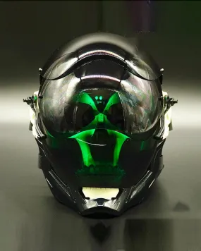 Punisher Glowing Cyberpunk Helmet Mask