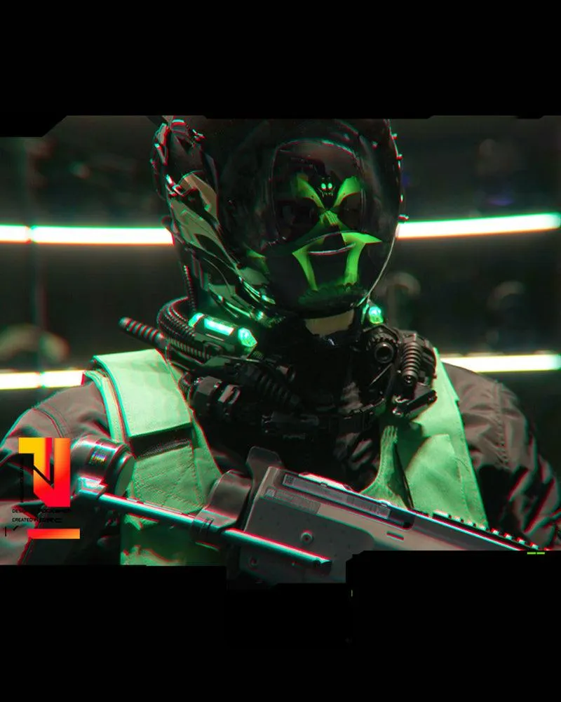 Punisher Glowing Cyberpunk Helmet Mask