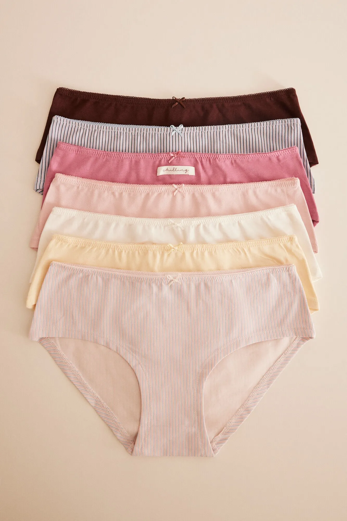 Striped cotton culottes 7