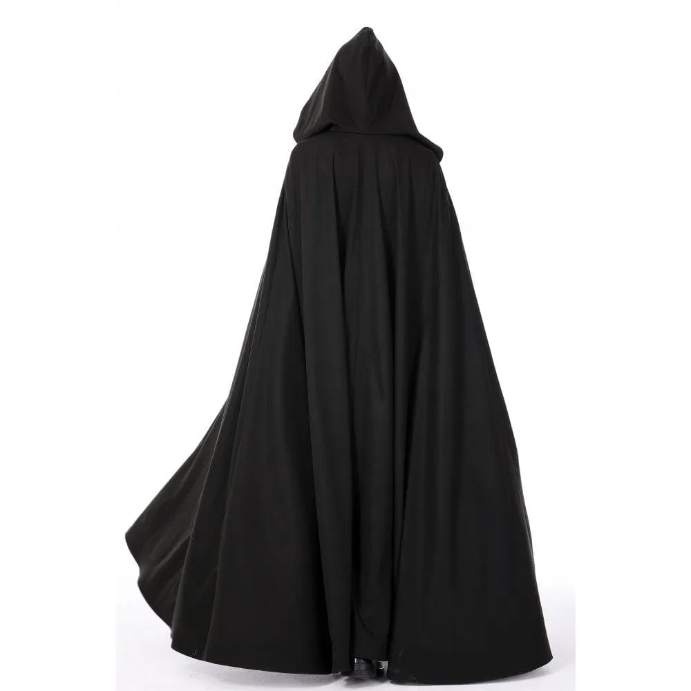 Women's Punk Straps Long Coat with Hood